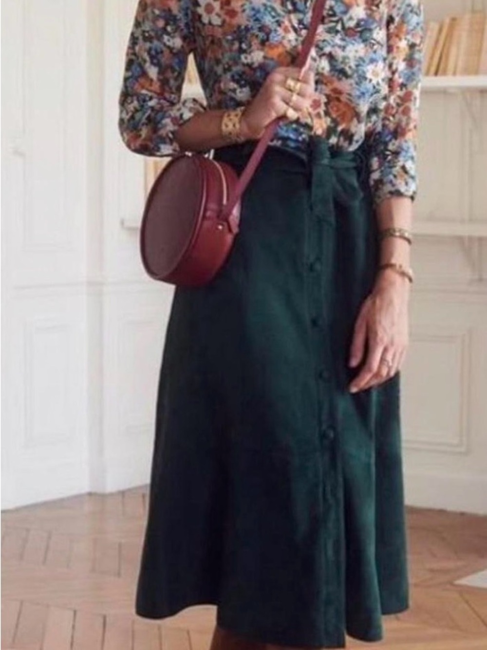 Sézane suede Lucien skirt NWT EU36/US4